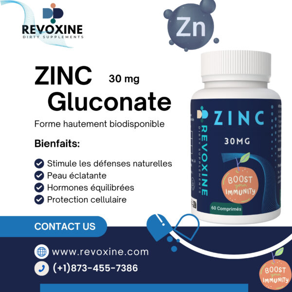 Zinc 30 mg - 60 Comprimés – Image 2