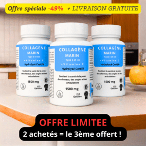 offert 3 boites collagène marin (360 gélules )